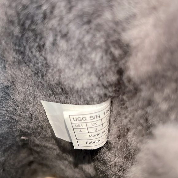 🩶Like new UGG Australia Adorable K Bailey Bow Tall Boots - Gorgeous Grey Size 4 - Picture 8 of 10